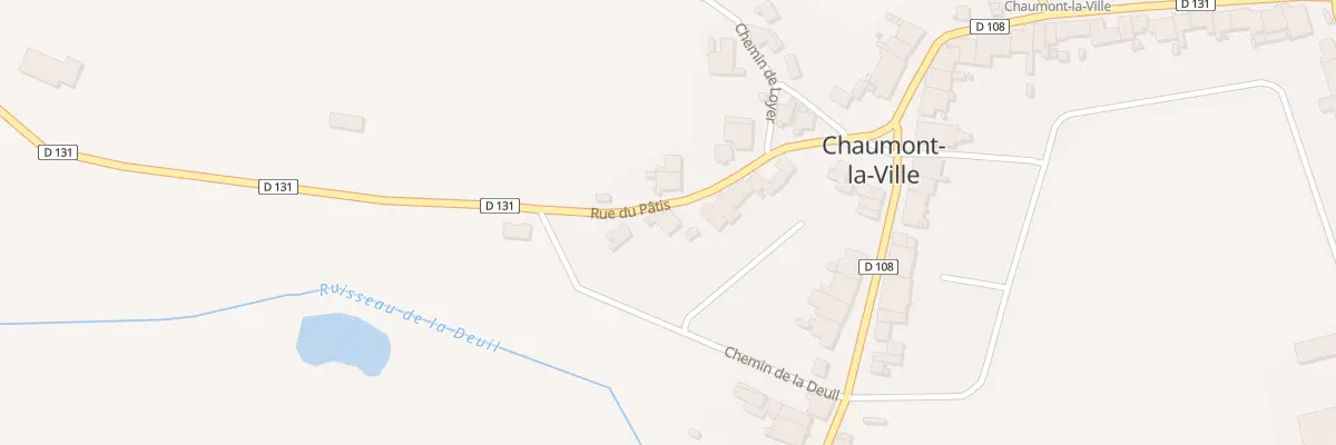 Plan du 11 Rue du Patis à Chaumont-la-Ville