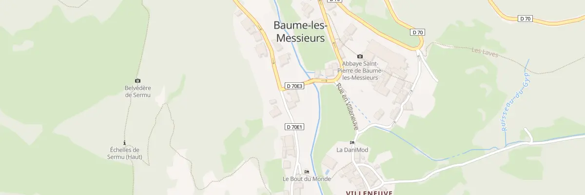 Plan du 1 Rue des Grands Jardins à Baume-les-Messieurs