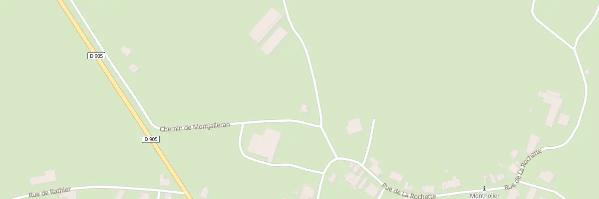 Plan du 50 Chem de Montjalleran à Montholier