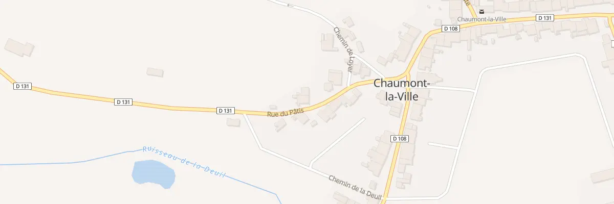 Plan du 8 Rue du Patis à Chaumont-la-Ville