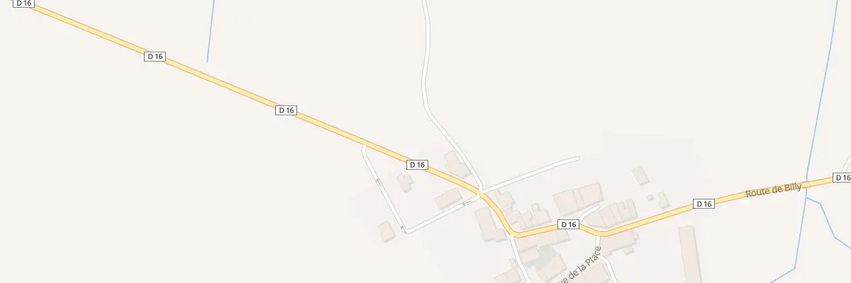 Plan du 16 Rte de Billy à Vaudoncourt