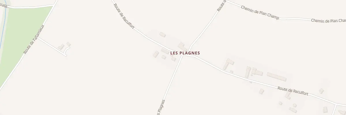 Plan du 790 Rte des Plagnes à Pressins