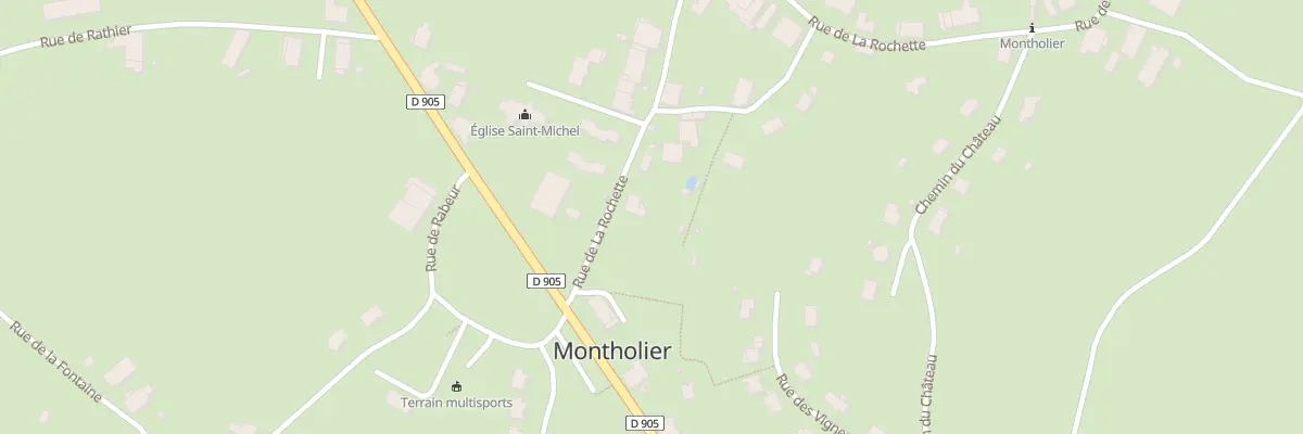 Plan du 60 Rue de la Rochette à Montholier