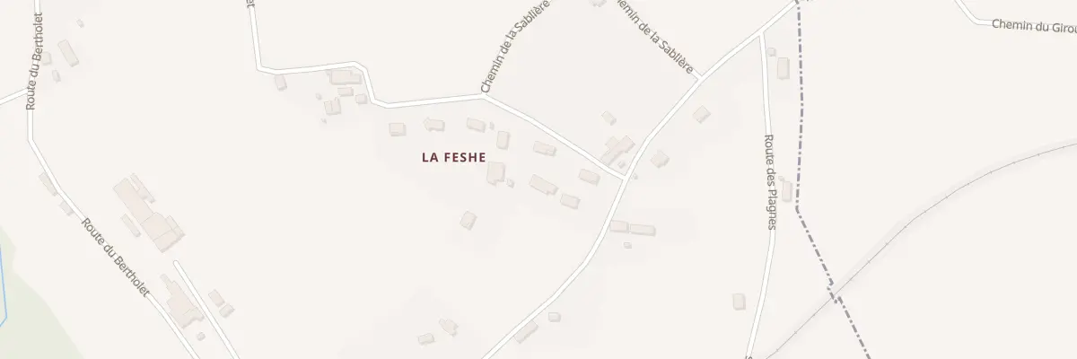 Plan du 740 Che du Haut Bertholet à Pressins