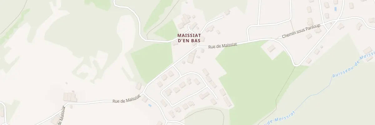 Plan du 7 Maissiat d’En Bas à Dortan