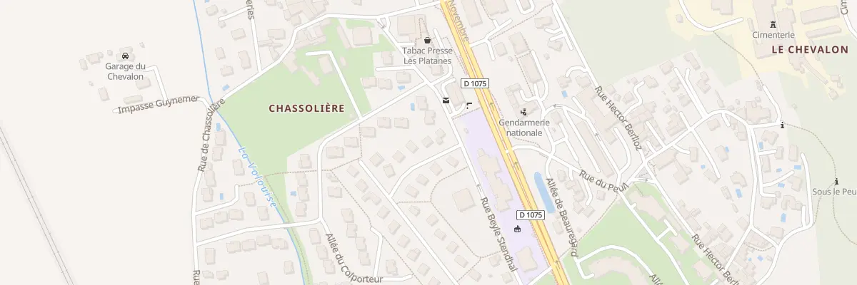 Plan du 67 Rue Champollion à Voreppe