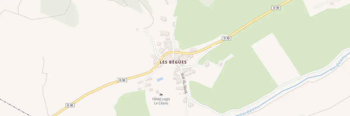 Plan du 5008 Les Begues à Sainte-Colombe