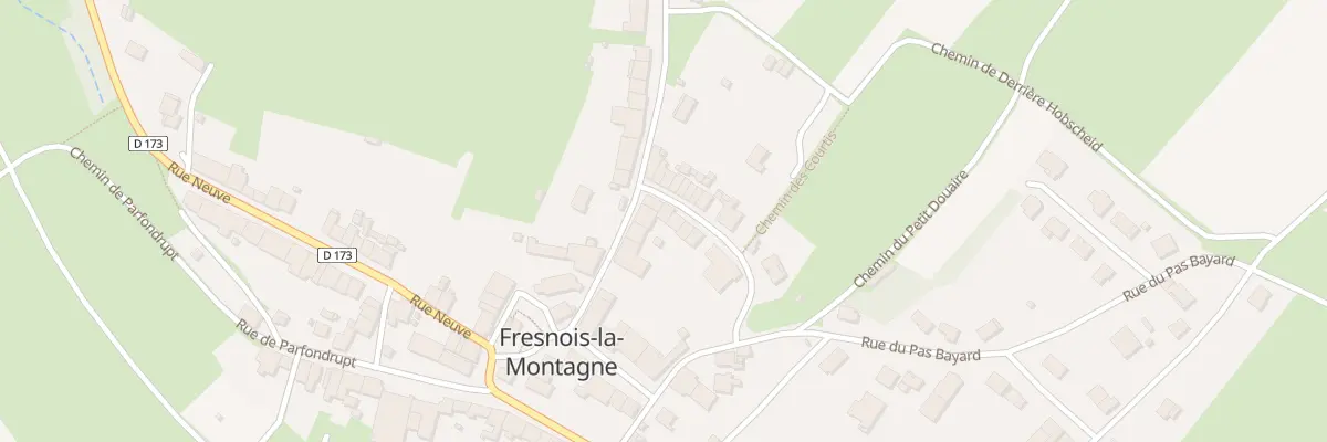 Plan du 9001 Rue de l’Ancien Château à Fresnois-la-Montagne
