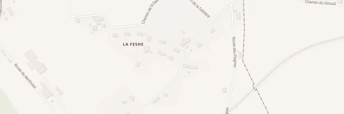 Plan du 730 Che du Haut Bertholet à Pressins
