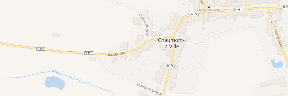 Plan du 7 Rue du Patis à Chaumont-la-Ville