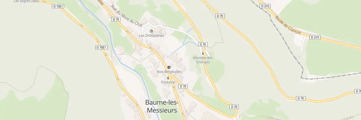 Plan du 5089 Rue de Crançot à Baume-les-Messieurs