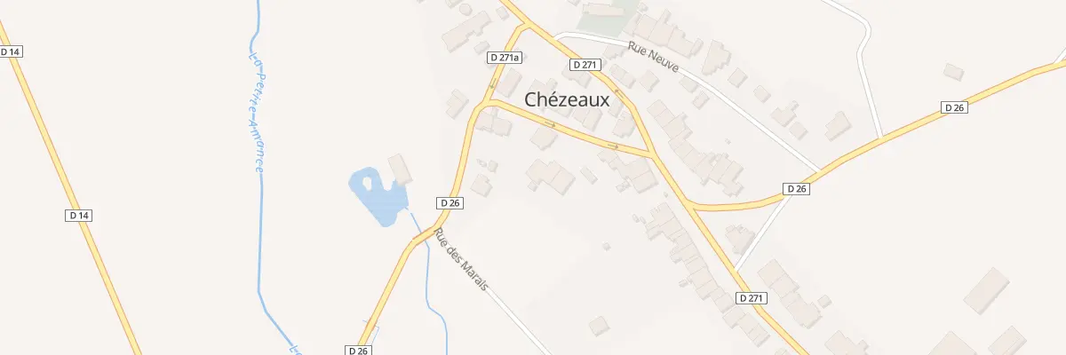 Plan du 3 Rue de la Fontaine à Chézeaux