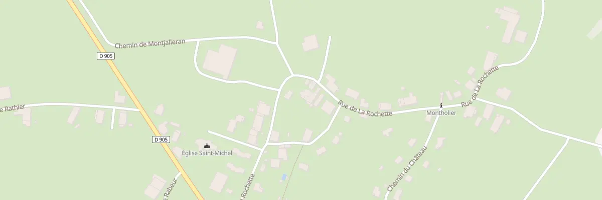 Plan du 200 Rue de la Rochette à Montholier