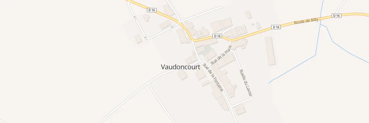 Plan du 2 Rue de la Vignette à Vaudoncourt