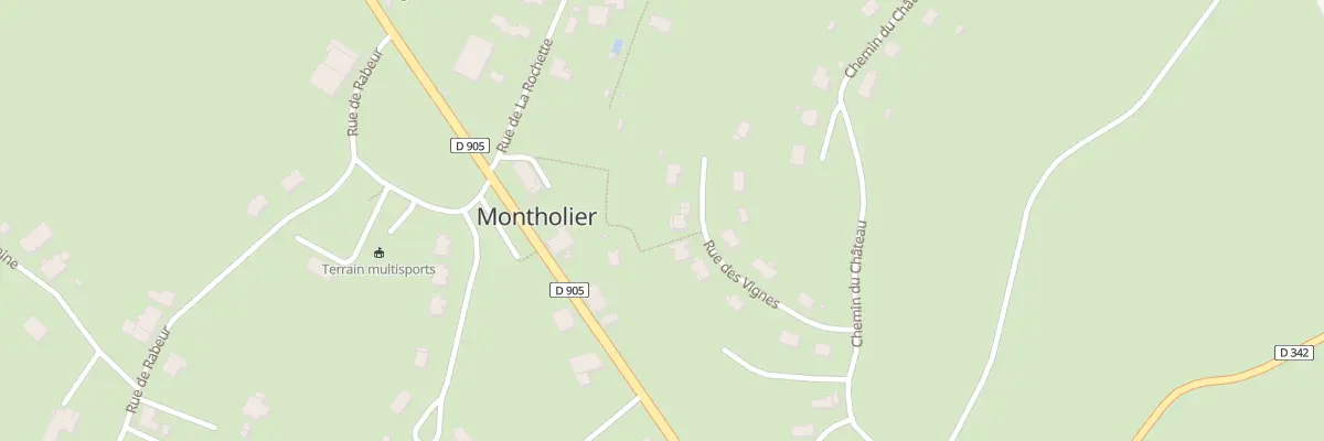 Plan du 85 Rue des Vignes à Montholier