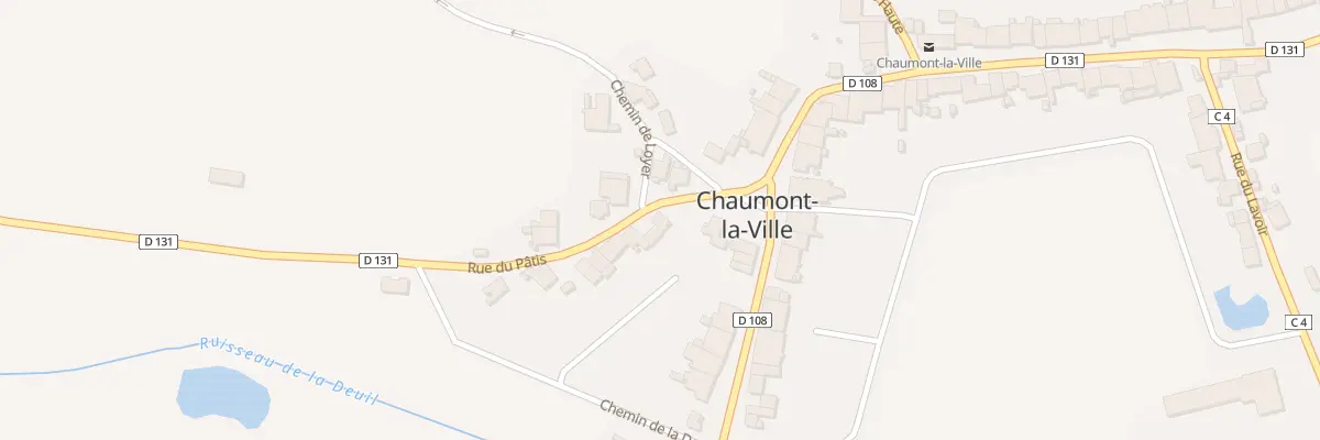 Plan du 3 Rue du Patis à Chaumont-la-Ville
