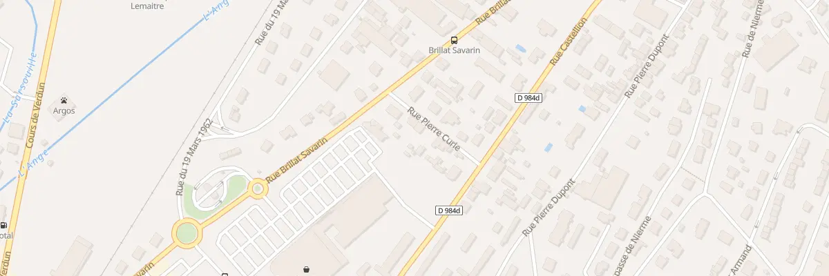 Plan du 8 Rue Pierre Curie à Oyonnax
