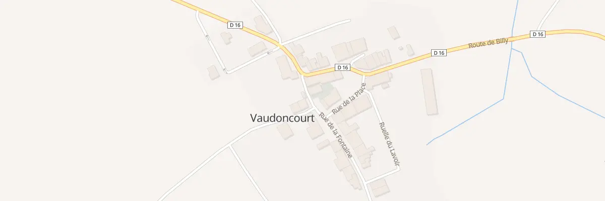 Plan du 1 Rue de l’Eglise à Vaudoncourt