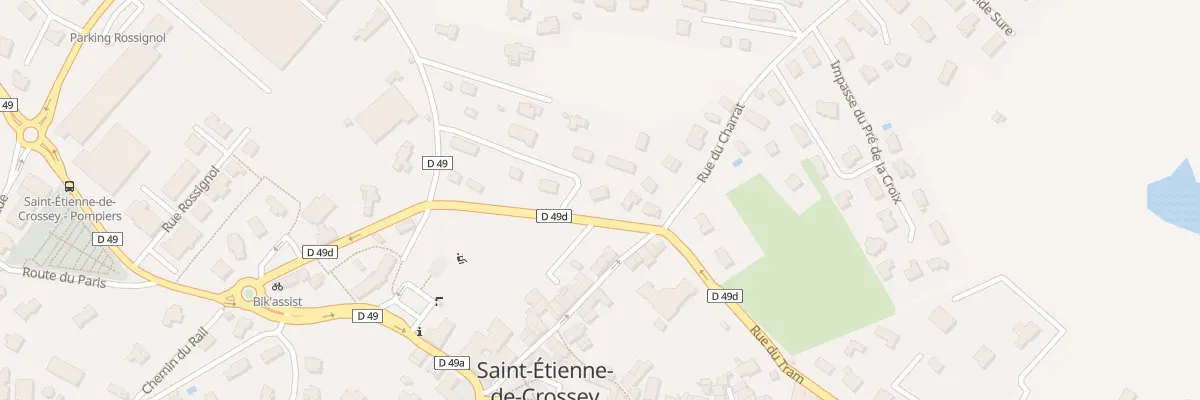 Plan du 404 Rue du Tram à Saint-Étienne-de-Crossey