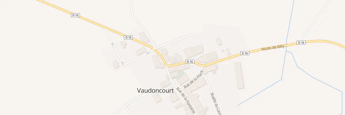 Plan du 12 Rte de Billy à Vaudoncourt