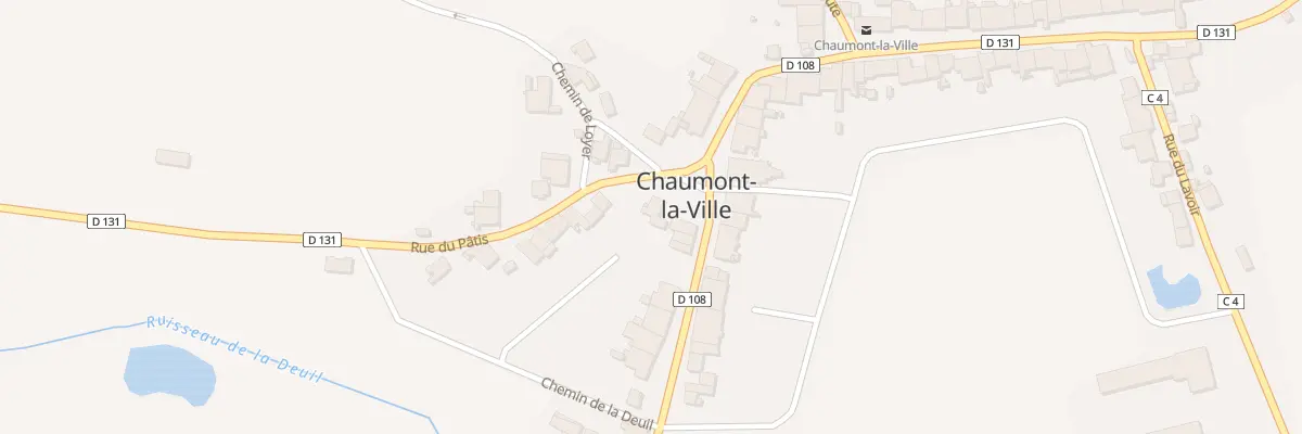 Plan du 1 Rue du Patis à Chaumont-la-Ville