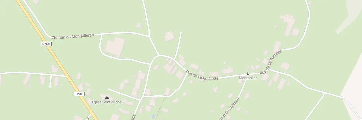 Plan du 225 Rue de la Rochette à Montholier