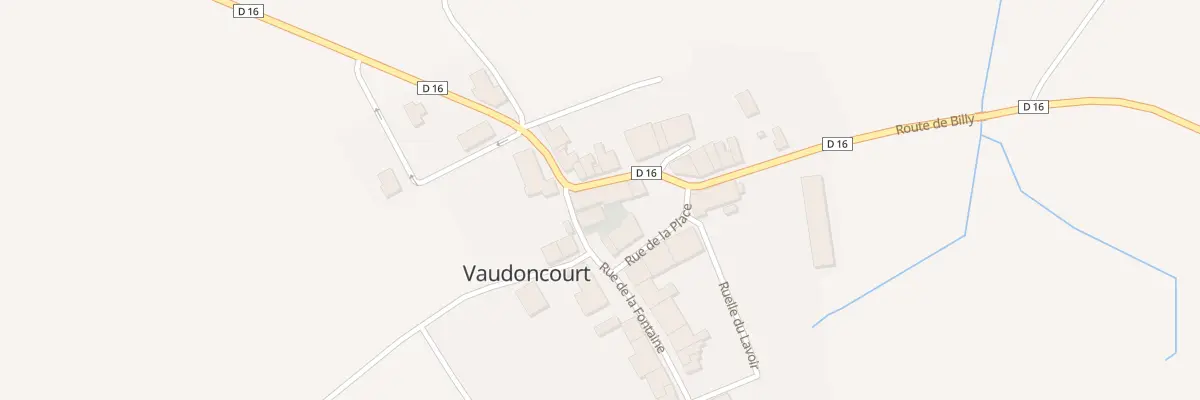 Plan du 1 Rte de Billy à Vaudoncourt