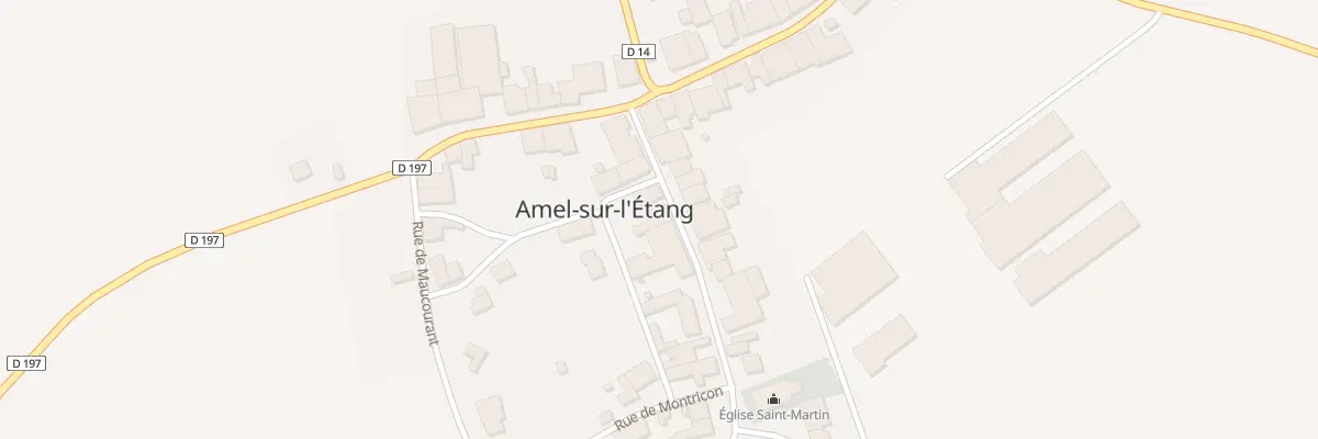 Plan du 19 Gr Grande Rue de l’Eglise à Amel-sur-l’Étang
