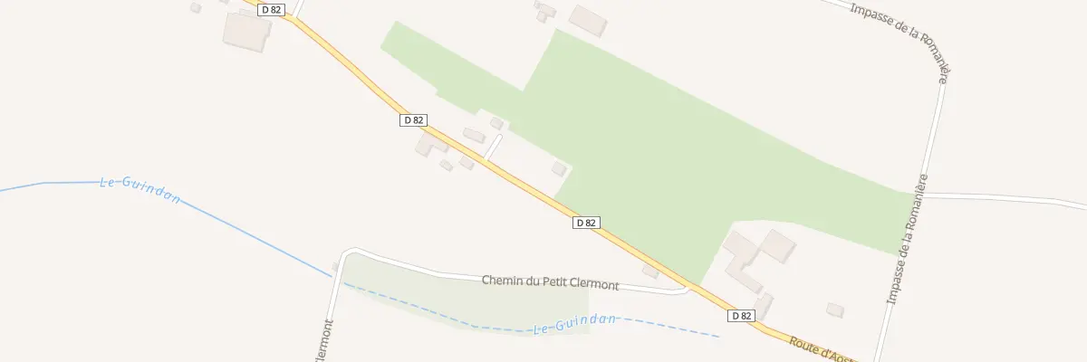 Plan du 1216 Rte d’Aoste à Romagnieu