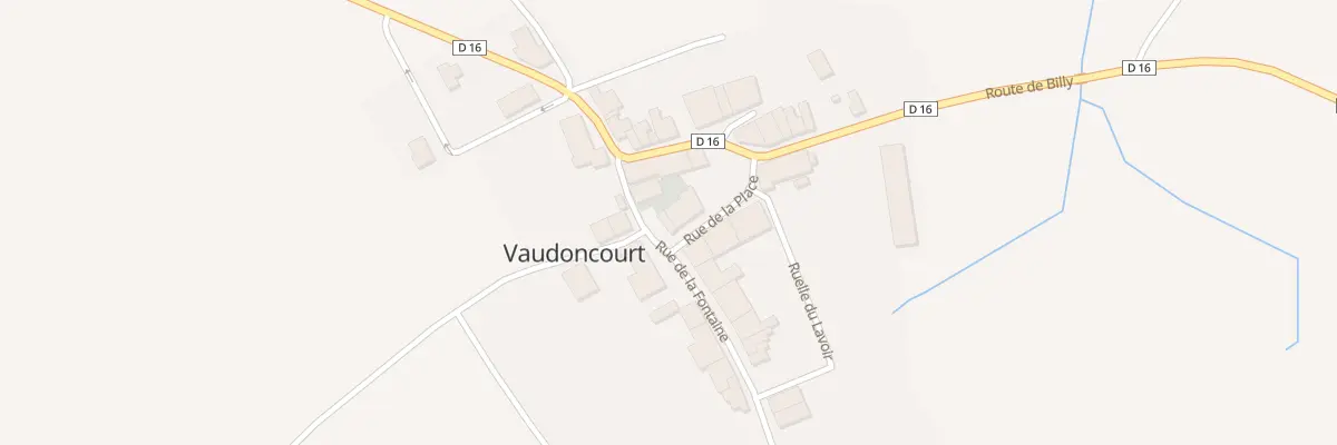 Plan du 2B Rue de la Place à Vaudoncourt