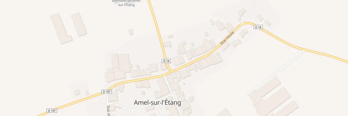 Plan du 3 Rue Haute à Amel-sur-l’Étang