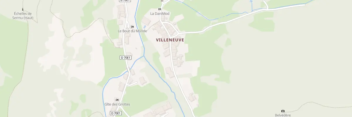 Plan du 19 Rue de Villeneuve à Baume-les-Messieurs