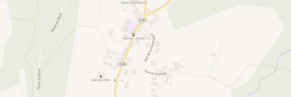 Plan du 85 La Passardiere à Velanne