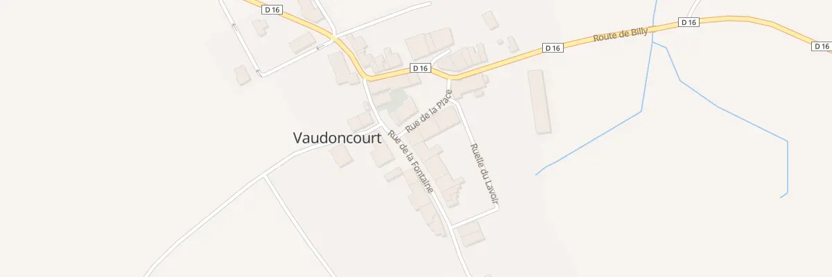 Plan du 1 Rue de la Fontaine à Vaudoncourt