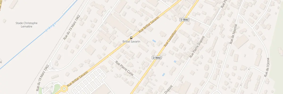Plan du 33 Rue Brillat Savarin à Oyonnax