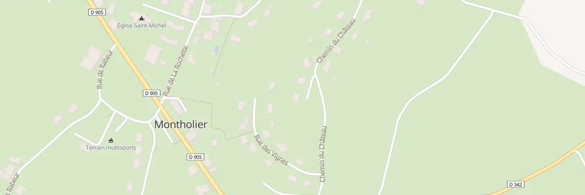 Plan du 100 Chem du Château à Montholier