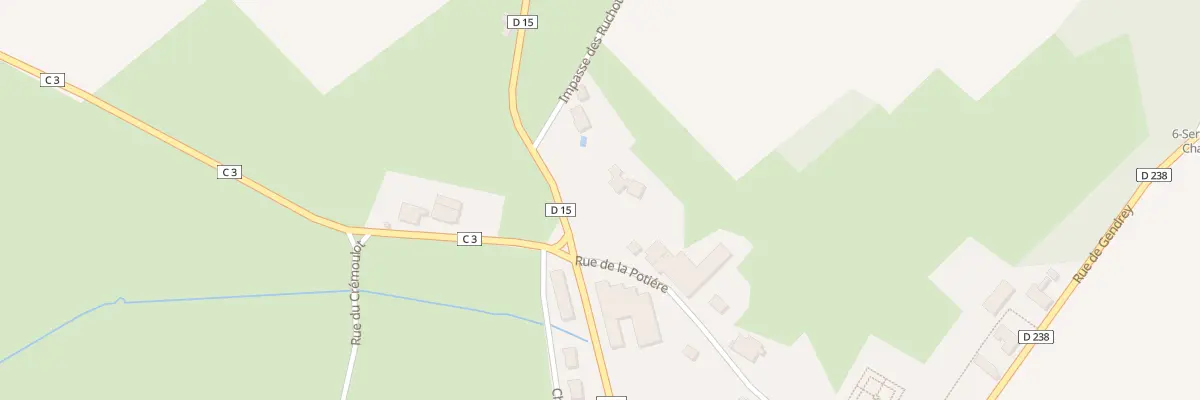 Plan du 12 Rue de la Potière à Sermange