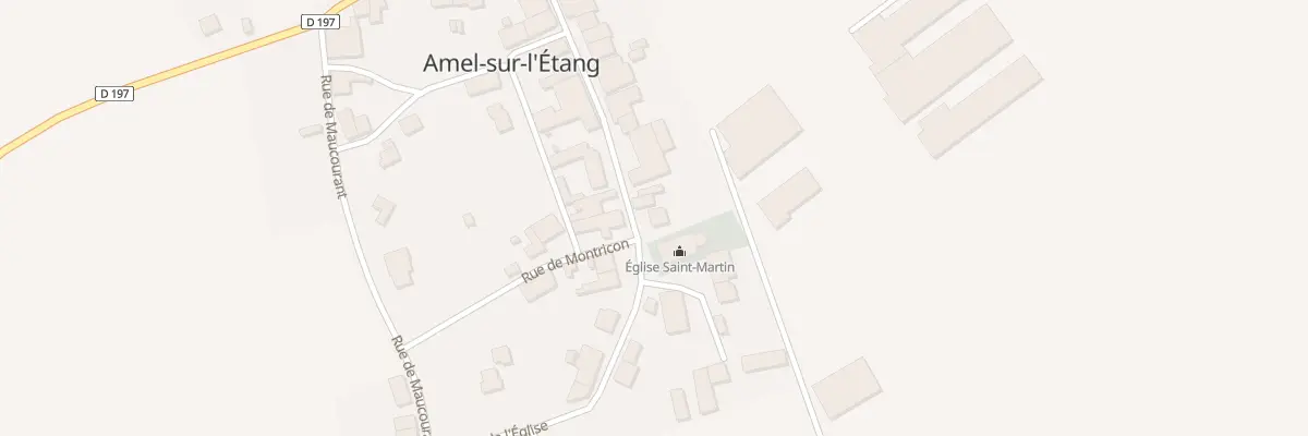 Plan du 6 Gr Grande Rue de l’Eglise à Amel-sur-l’Étang