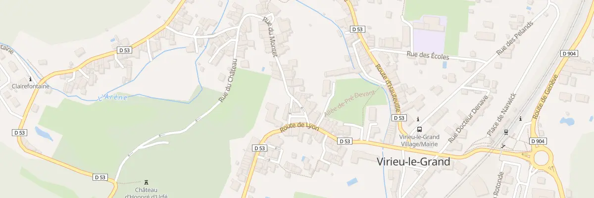 Plan du 5322 Rue de Montet à Virieu-le-Grand