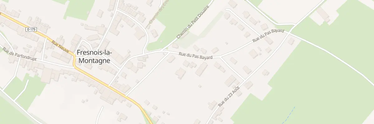 Plan du 5 Rue du Pas Bayard à Fresnois-la-Montagne