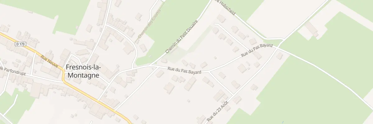 Plan du 1B Rue du Pas Bayard à Fresnois-la-Montagne