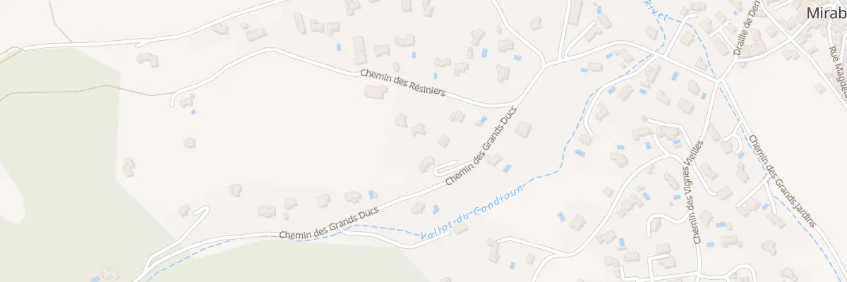 Plan du 77 Che des Resiniers à Mirabeau