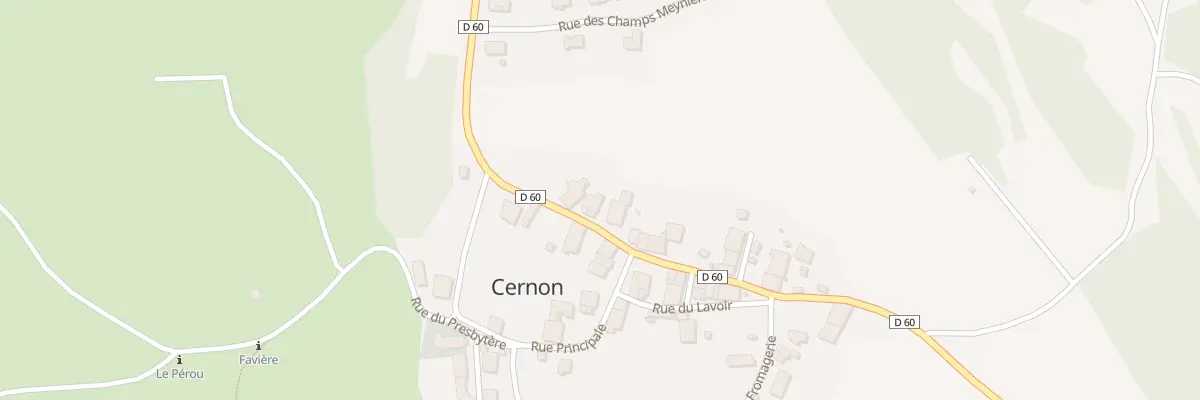 Plan du 3 Rte du Barrage à Cernon