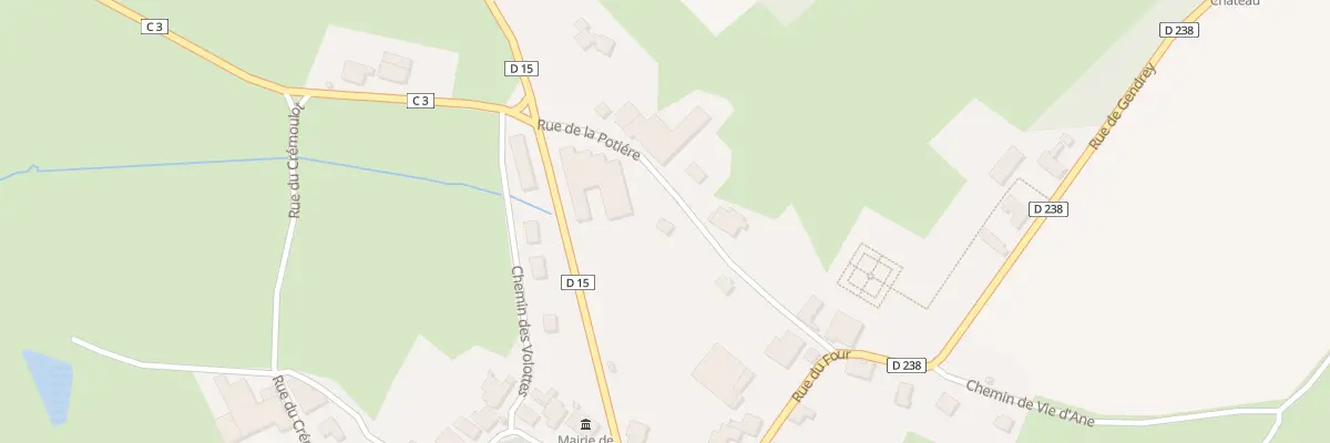 Plan du 7 Rue de la Potière à Sermange