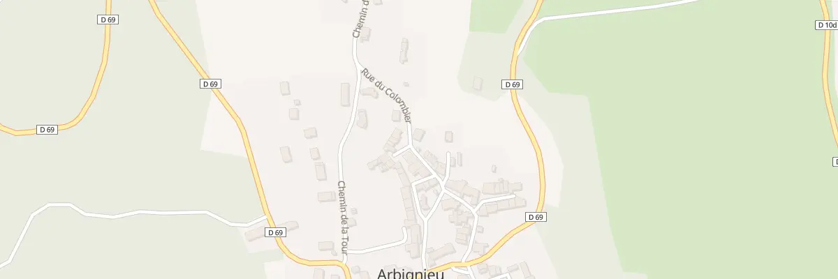 Plan du 180 Rue du Colombier à Arboys en Bugey