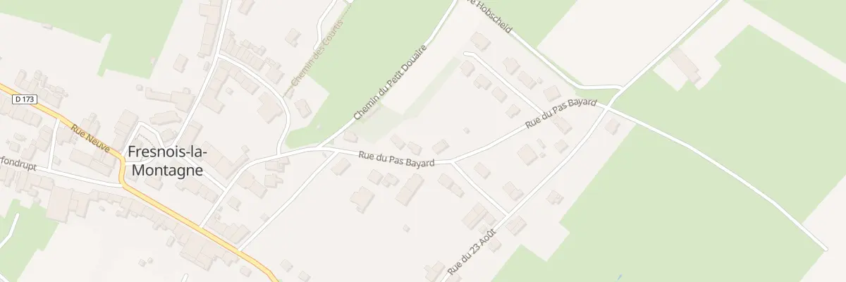 Plan du 3 Rue du Pas Bayard à Fresnois-la-Montagne