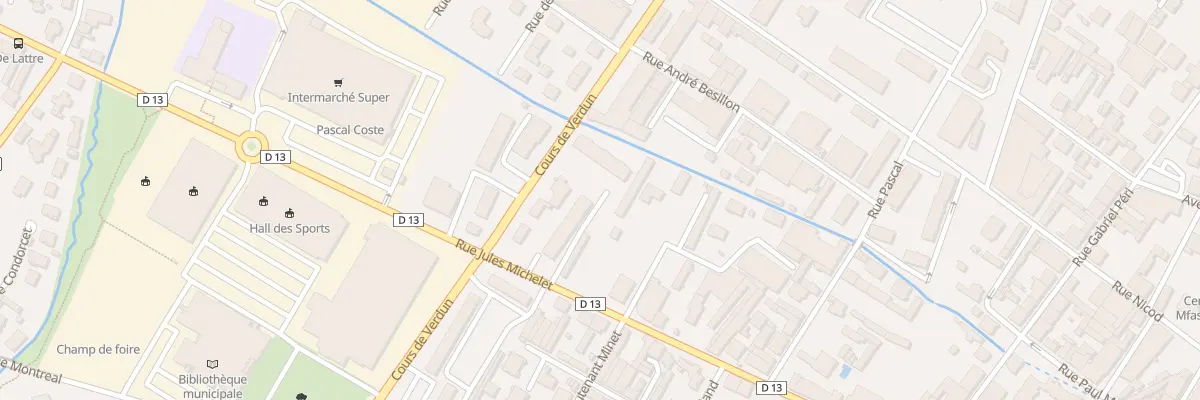Plan du 53B Crs de Verdun à Oyonnax