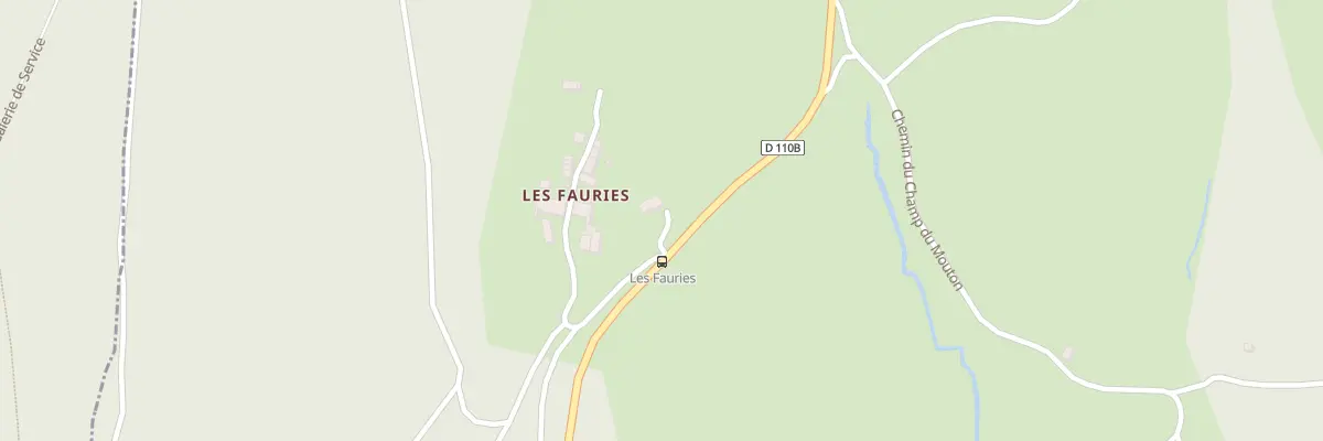 Plan du 5175 Les Fauries à Sinard