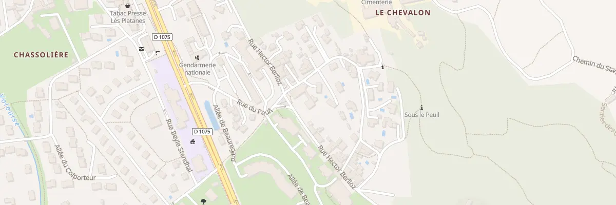 Plan du 333 Rue Hector Berlioz à Voreppe