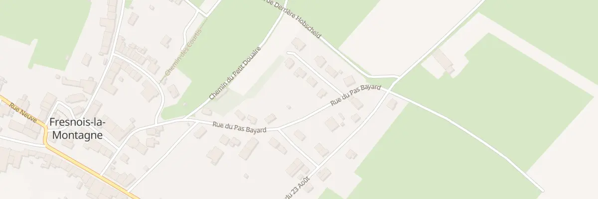 Plan du 9 Rue du Pas Bayard à Fresnois-la-Montagne